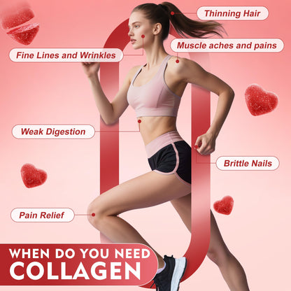 inGreens Collagen Gummies 5000mg – Sugar Free, Biotin, 90 Count