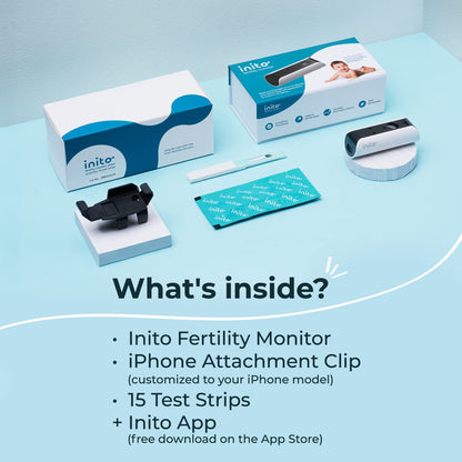 Inito Fertility Monitor & Hormone Tracker – Ovulation & Hormone Testing (iPhone 14 Pro Max Compatible)