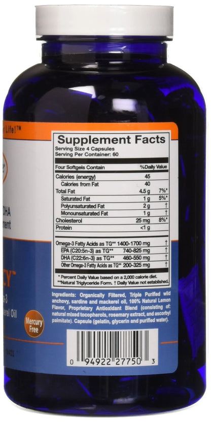 Innate Choice Omega Sufficiency Lemon 240 Capsules | Omega Supplement BritishVita | Premium UK Vitamins & Wellness Supplements