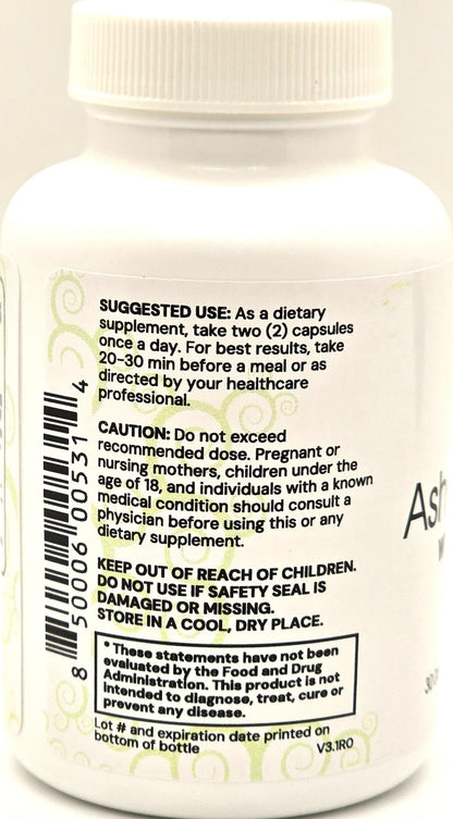 Ashwagandha Extra Strength 1300mg with BioPerine - Innate Skin Health | 60 Veggie Capsules