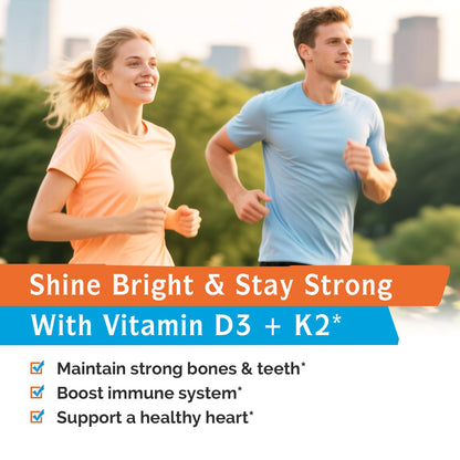 Innate Vitality D3 K2 Softgels 10,000 IU + MK-7 200 mcg | 240 Softgels | Non-GMO Gluten Free