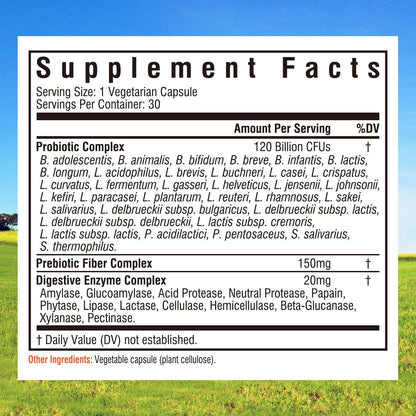 Innate Vitality Probiotics 120B CFUs – 34 Strains, Delayed Release, Shelf Stable