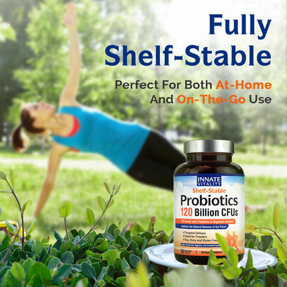 Innate Vitality Probiotics 120B CFUs – 34 Strains, Delayed Release, Shelf Stable