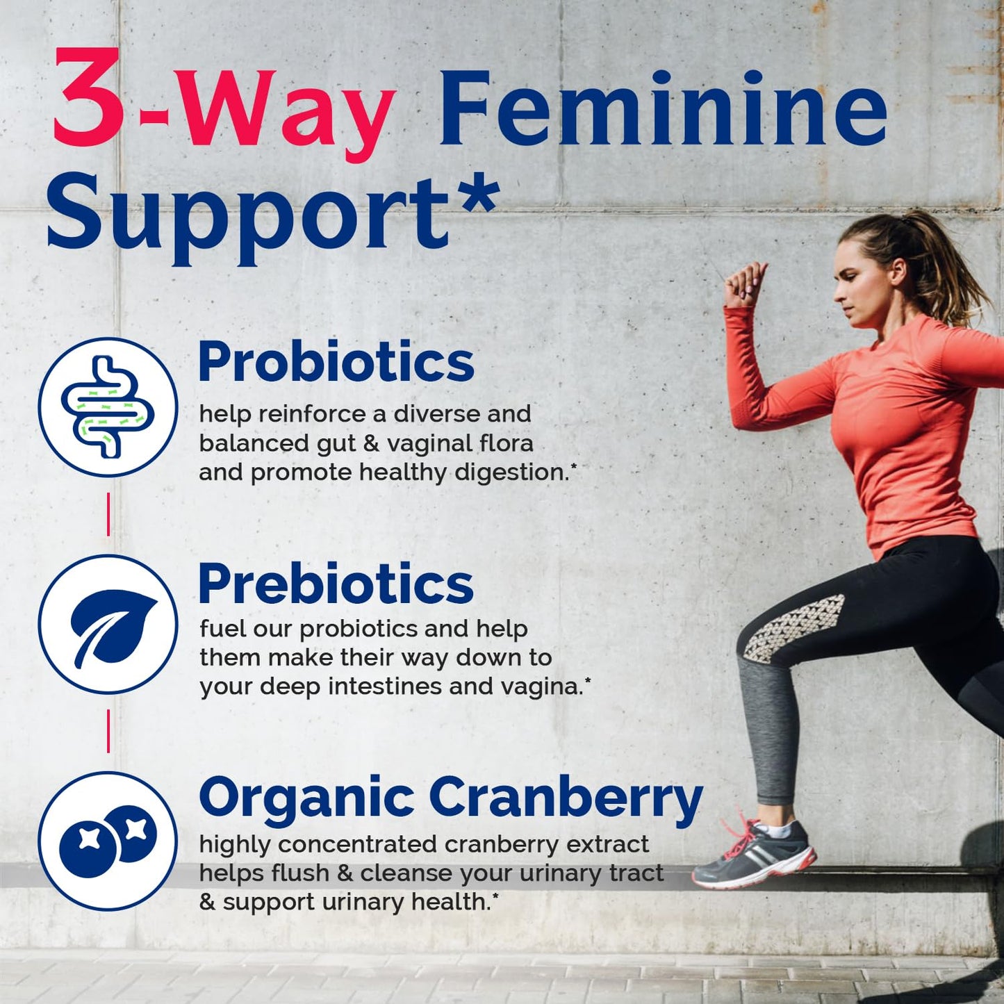 Innate Vitality Probiotics for Women - 50B CFU, 17 Strains, 60 Veggie Caps, Non-GMO, Prebiotics & Cranberry