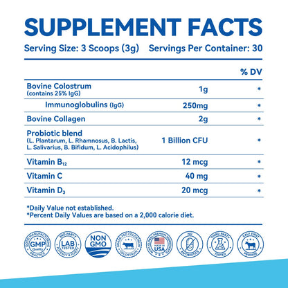 Inner Brightness Colostrum & Collagen Powder – Gut Health & Beauty (30 Servings)