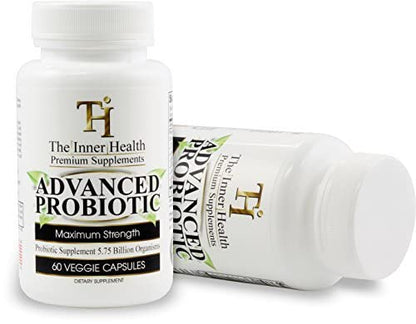 Inner Health Advanced Probiotics for Women & Men | Gut & Immune Support | 5.75B Cultures