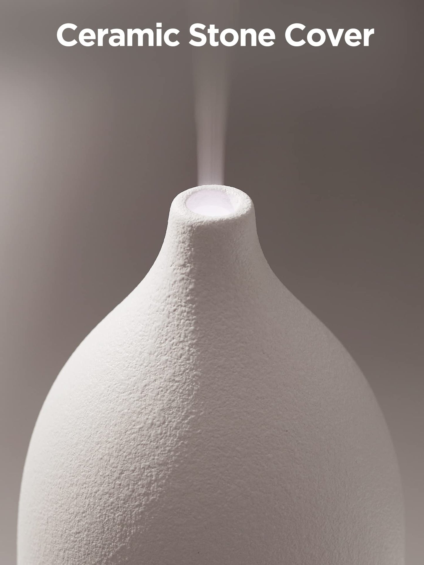 InnoGear 150ML Ceramic Oil Diffuser – Ultrasonic, Auto Off, 2 Mist Modes