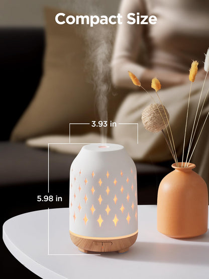 InnoGear 150ml Ceramic Diffuser – Ultrasonic Cool Mist, 2 Mist Modes