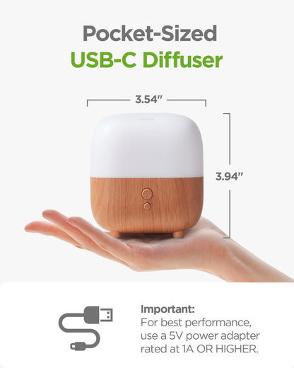 InnoGear 150ml Essential Oil Diffuser – 5-in-1 Aromatherapy Diffuser with 8 LED Colors for Home, Office & Desk