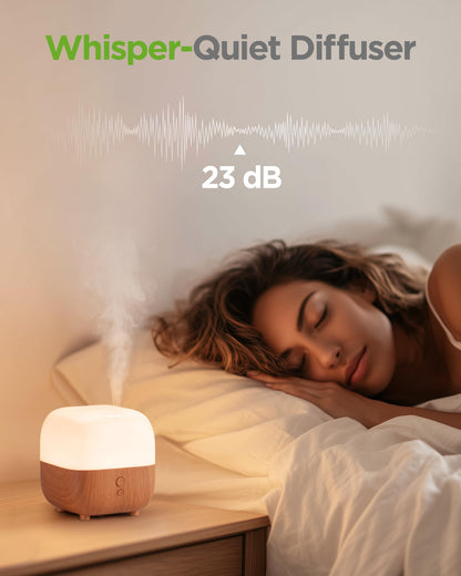 InnoGear 150ml Essential Oil Diffuser – 5-in-1 Aromatherapy Diffuser with 8 LED Colors for Home, Office & Desk