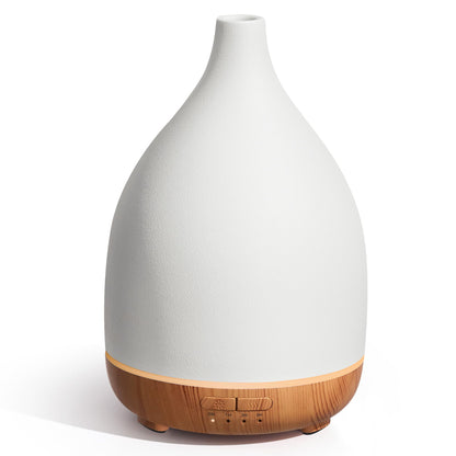 InnoGear 300ML Ceramic Diffuser for Essential Oils – 4 Timers, Auto-Off, Ultrasonic Cool Mist