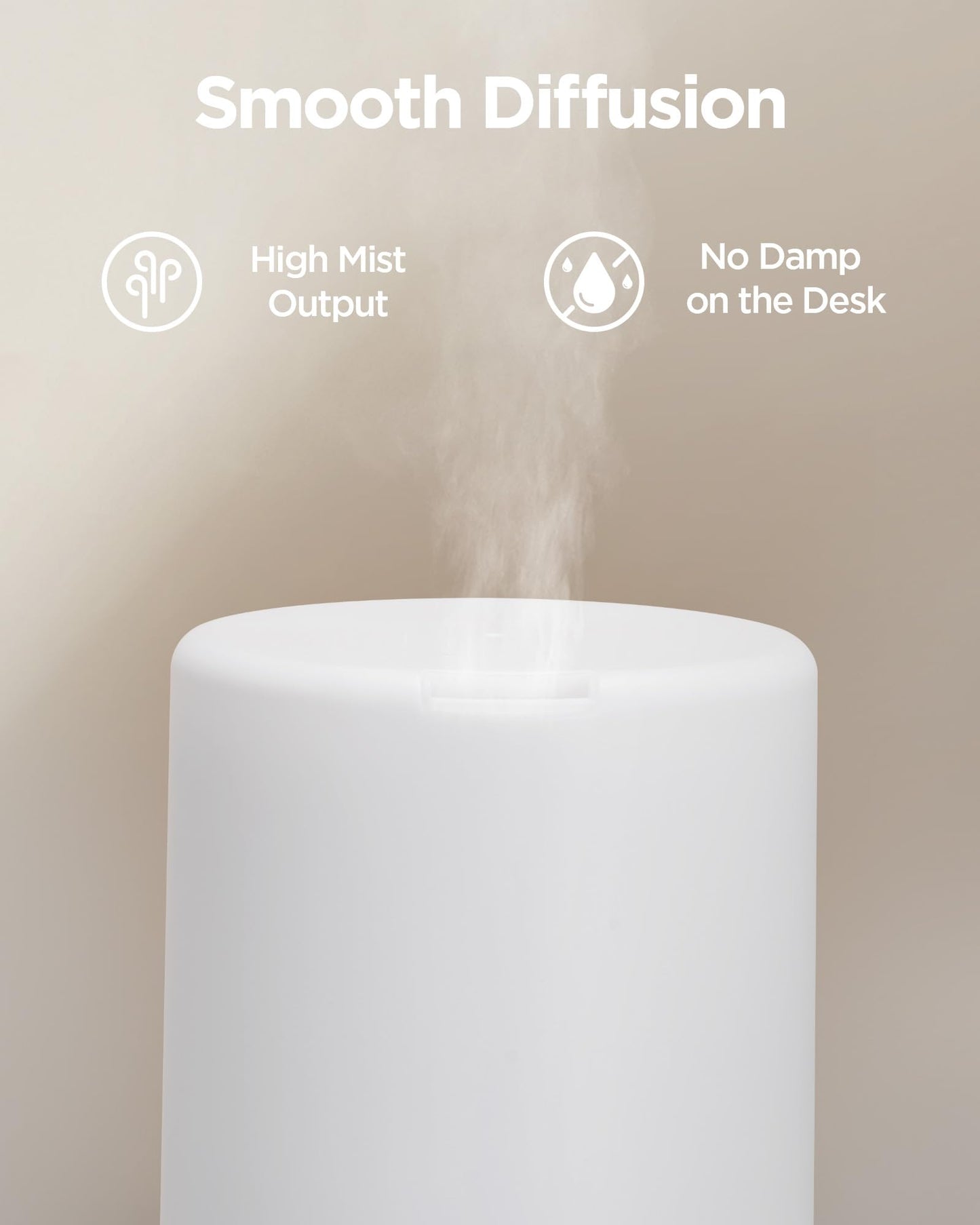 InnoGear 300ML Essential Oil Diffuser – 5-in-1 Ultrasonic, Auto-Off, Yellow