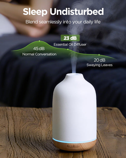 InnoGear 150ml Ceramic Essential Oil Diffuser – Handcrafted Stone Aroma Diffuser