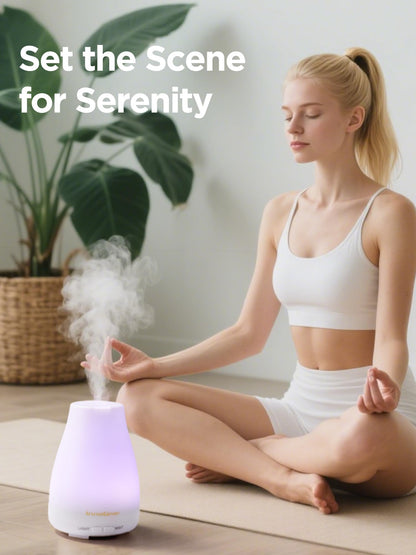 InnoGear Essential Oil Diffuser - Ultrasonic Humidifier with 7-Color LED & Auto Off
