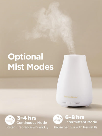 InnoGear Essential Oil Diffuser - Ultrasonic Humidifier with 7-Color LED & Auto Off
