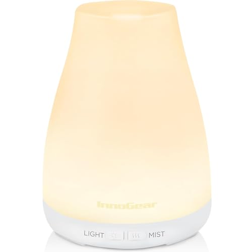 InnoGear Essential Oil Diffuser - Ultrasonic Humidifier with 7-Color LED & Auto Off
