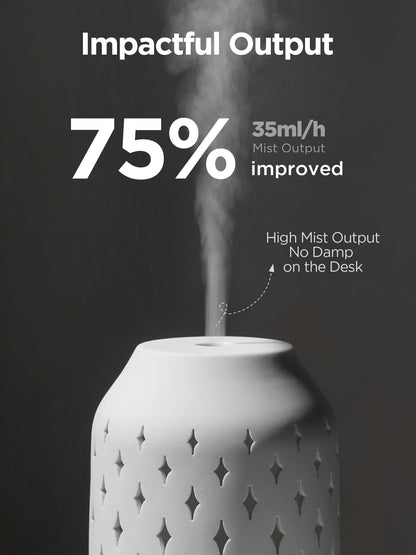 InnoGear 150ml Ceramic Diffuser – Ultrasonic Cool Mist, 2 Mist Modes