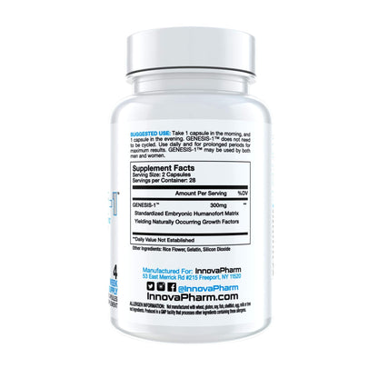 InnovaPharm GENESIS-1 - 56 Capsules | Embryonic Growth Factor Matrix