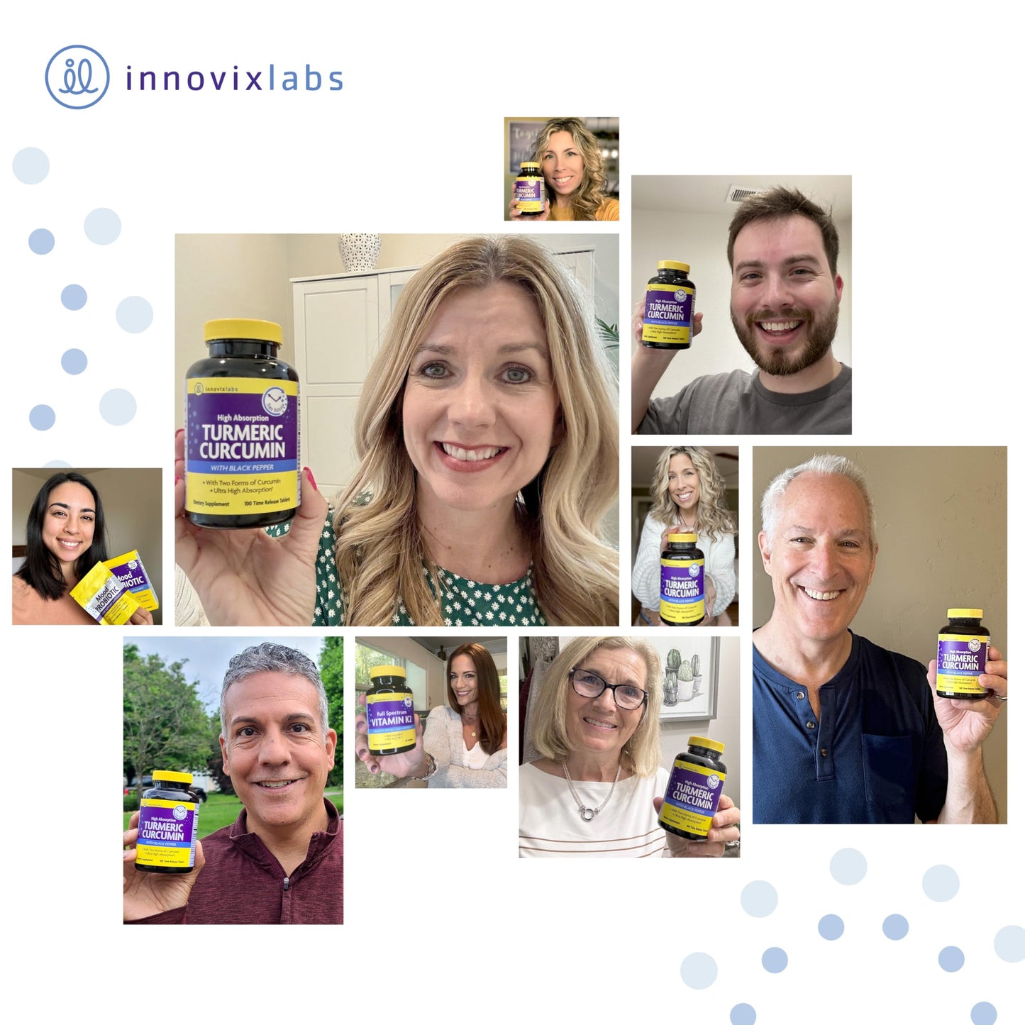 InnovixLabs Turmeric Curcumin with Black Pepper - Time-Release Tablets