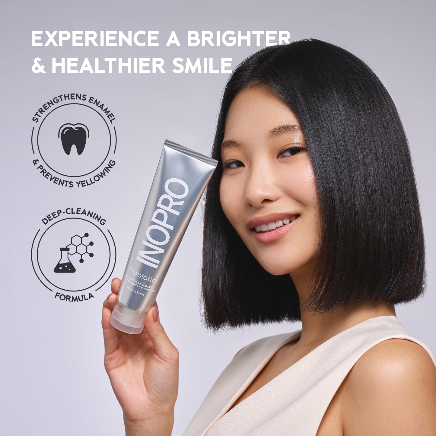 InoPro Hydroxyapatite Toothpaste with Probiotics – Fluoride Free, 5oz