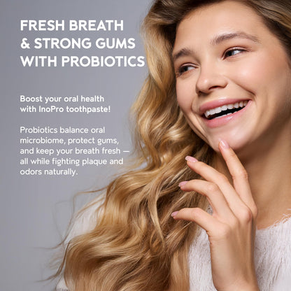InoPro Hydroxyapatite Toothpaste with Probiotics – Fluoride Free, 5oz
