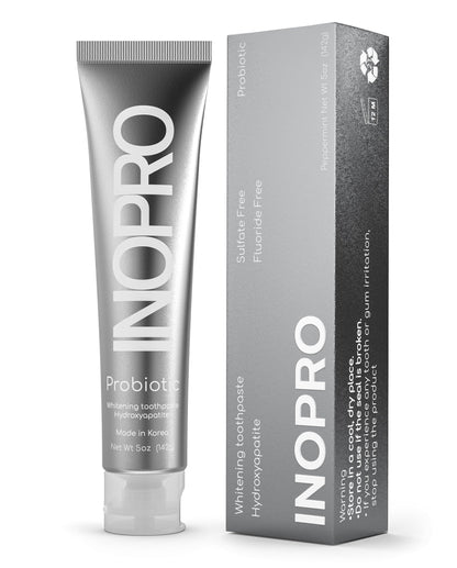 InoPro Hydroxyapatite Toothpaste with Probiotics – Fluoride Free, 5oz