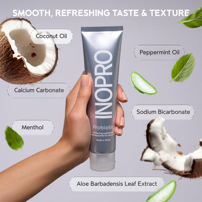 InoPro Hydroxyapatite Toothpaste with Probiotics – Fluoride Free, 5oz