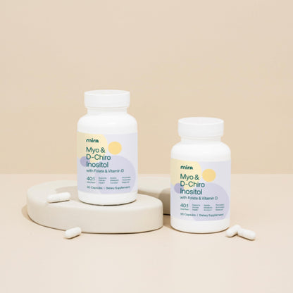 MIRA PCOS Supplement - Myo-Inositol 40:1 for Hormonal Balance | 90 Capsules