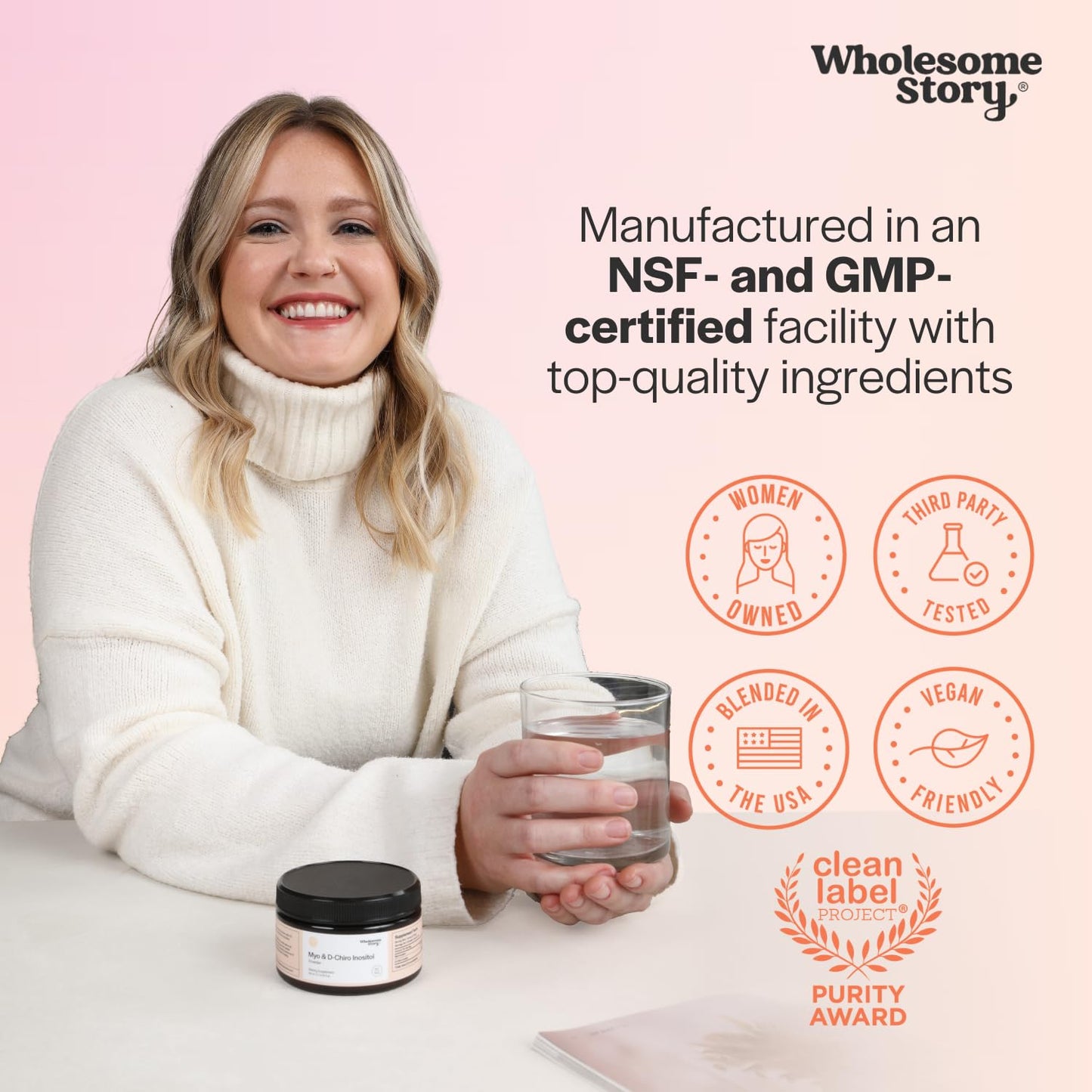 Inositol Powder with MTHF Folate & Vitamin D3 – 30 Servings | Hormonal Balance & Ovarian Support