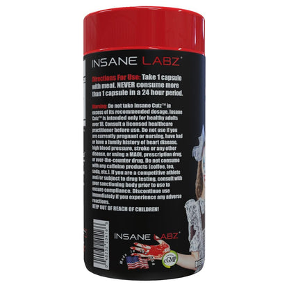Insane Cutz Intense Fat Burner for Men & Women - 45 Servings