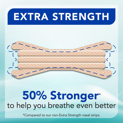 Instaclear Extra-Strength Nasal Strips (Tan) 50 ct – Instant Breathing, Sleep Support, Congestion Relief
