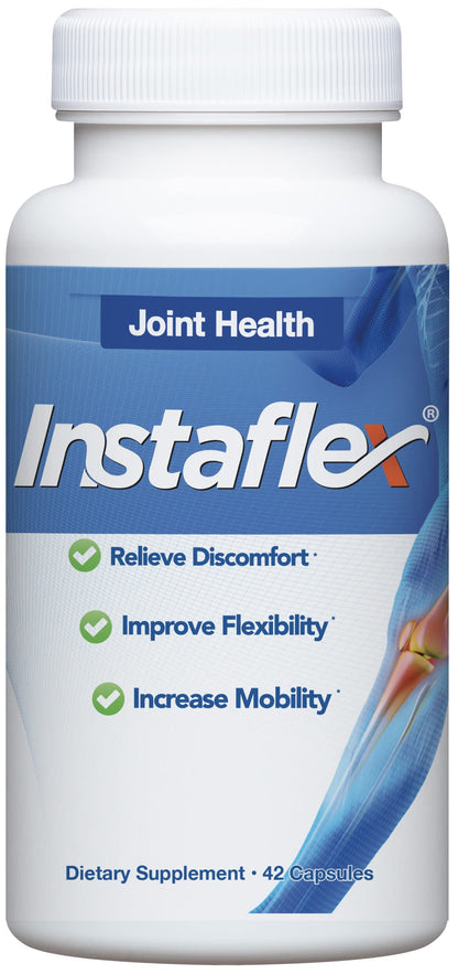 Instaflex Joint Support - Clinically Studied Relief with Glucosamine, MSM, White Willow, Turmeric, Ginger, Cayenne & Hyaluronic Acid | 42 Capsules