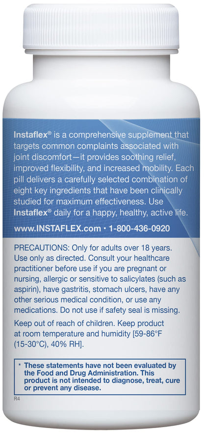 Instaflex Joint Support - Clinically Studied Relief with Glucosamine, MSM, White Willow, Turmeric, Ginger, Cayenne & Hyaluronic Acid | 42 Capsules