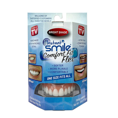 Instant Smile Comfort Fit Flex Upper Veneer - Bright Shade Cosmetic Teeth