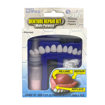 Instant Smile Multi Purpose Denture Repair Kit - Fast & Easy Denture Repairs