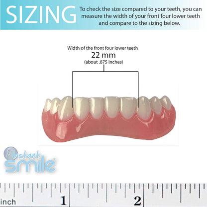 Instant Smile Handmade Bright White Lower Veneer – DIY, Safe BPA-Free