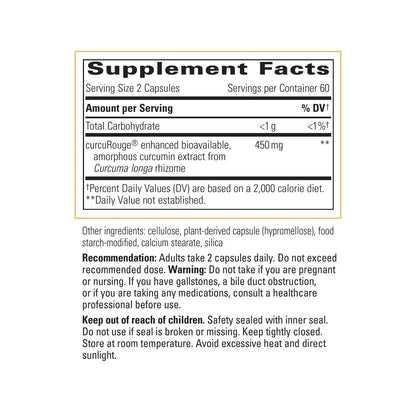 Integrative Therapeutics Curalieve - High-Absorption Curcumin Formula - 120 Capsules BritishVita | Premium UK Vitamins & Wellness Supplements
