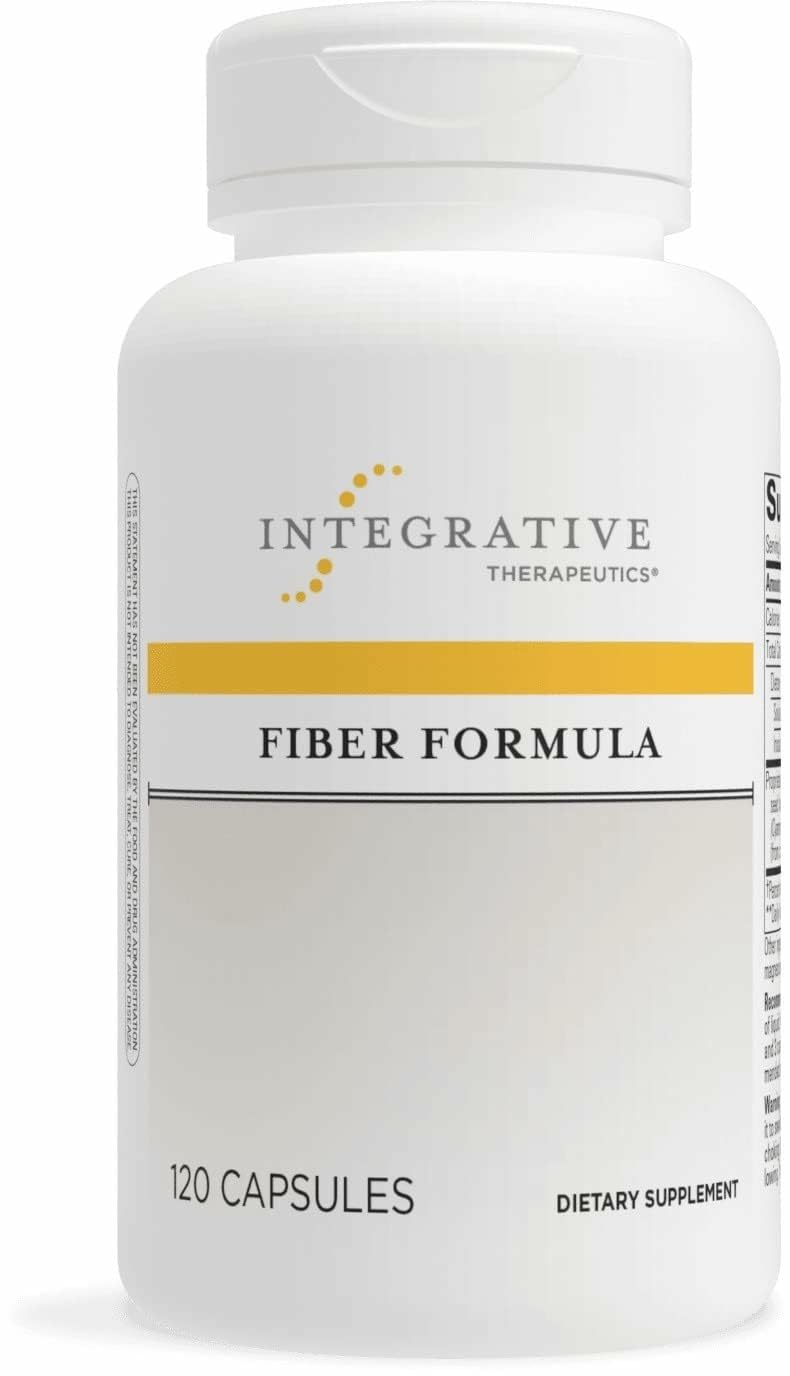 Integrative Therapeutics Fiber Formula – Colon Support, Digestive Health (Dairy-Free & Vegan) 120 Capsules