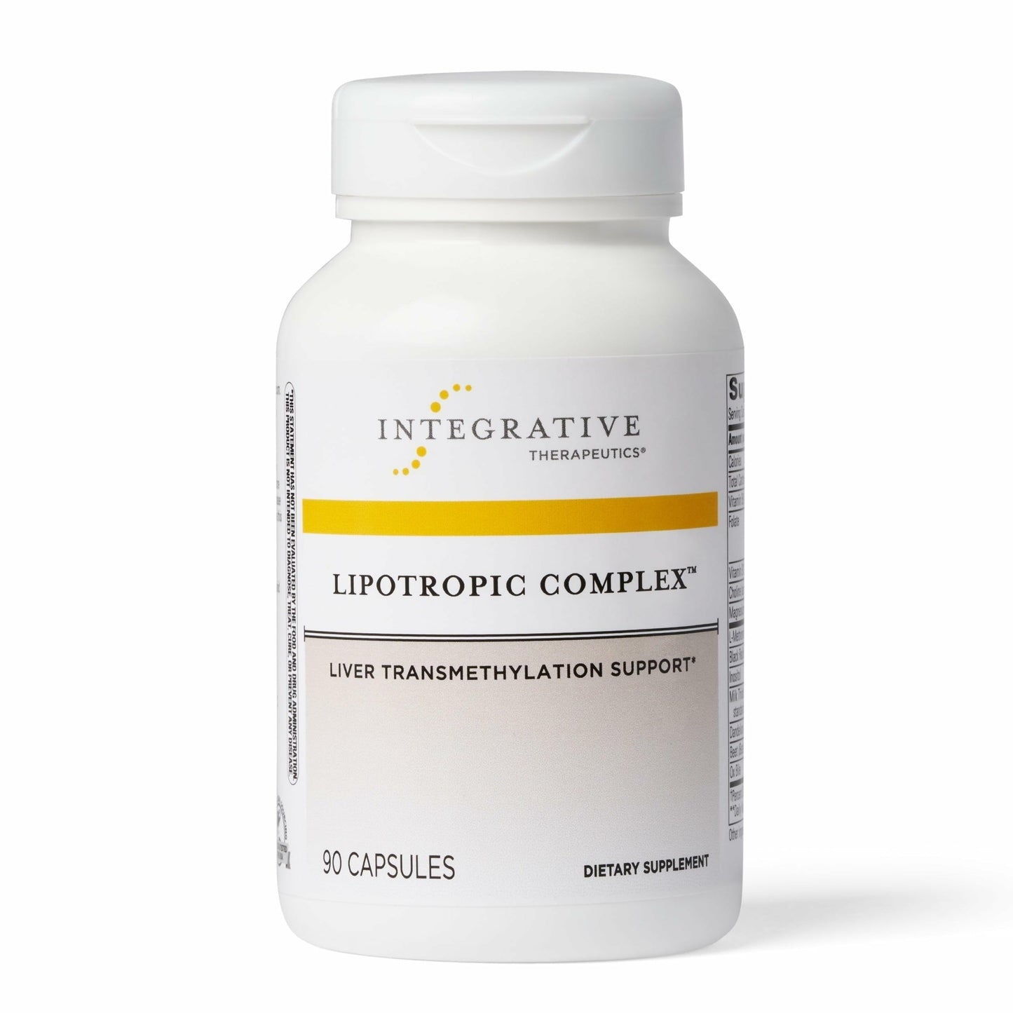 Integrative Therapeutics Lipotropic Complex - Liver Support Supplement for Adults* | Milk Thistle, Vitamin B6 & B12 | Gluten-Free & Dairy-Free - 90 Count (45 Servings)