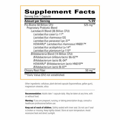 Integrative Therapeutics Pro-Biome Probiotic Blend – Digestive Health & Immune Support | 30 Capsules