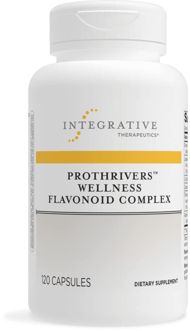 Integrative Therapeutics ProThrivers Wellness Flavonoid Complex - CoQ10, Curcumin, Green Tea, L-Glutathione | 120 Capsules | Dairy Free