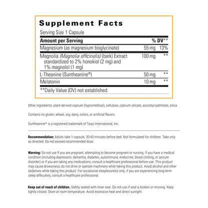Integrative Therapeutics ProThrivers Wellness Sleep - Sleep Support with Melatonin & Magnesium | 60 Capsules