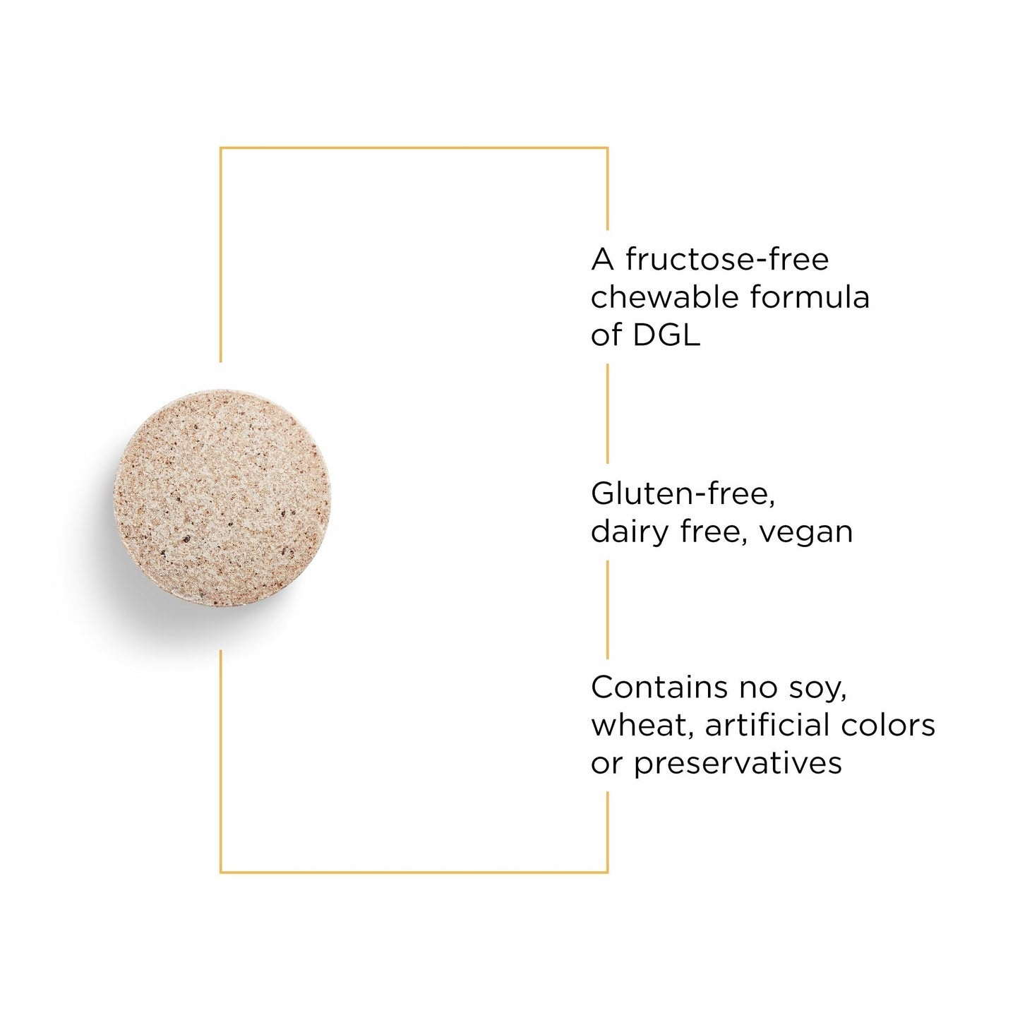 Integrative Therapeutics Rhizinate Sugarless, 100-Count – Fructose-Free DGL Chewables