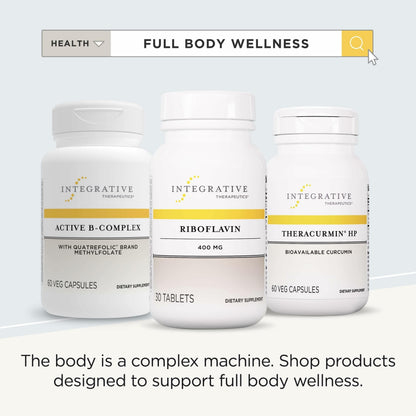 Riboflavin B2 – Integrative Therapeutics, 30 Count, Gluten-Free & Dairy-Free