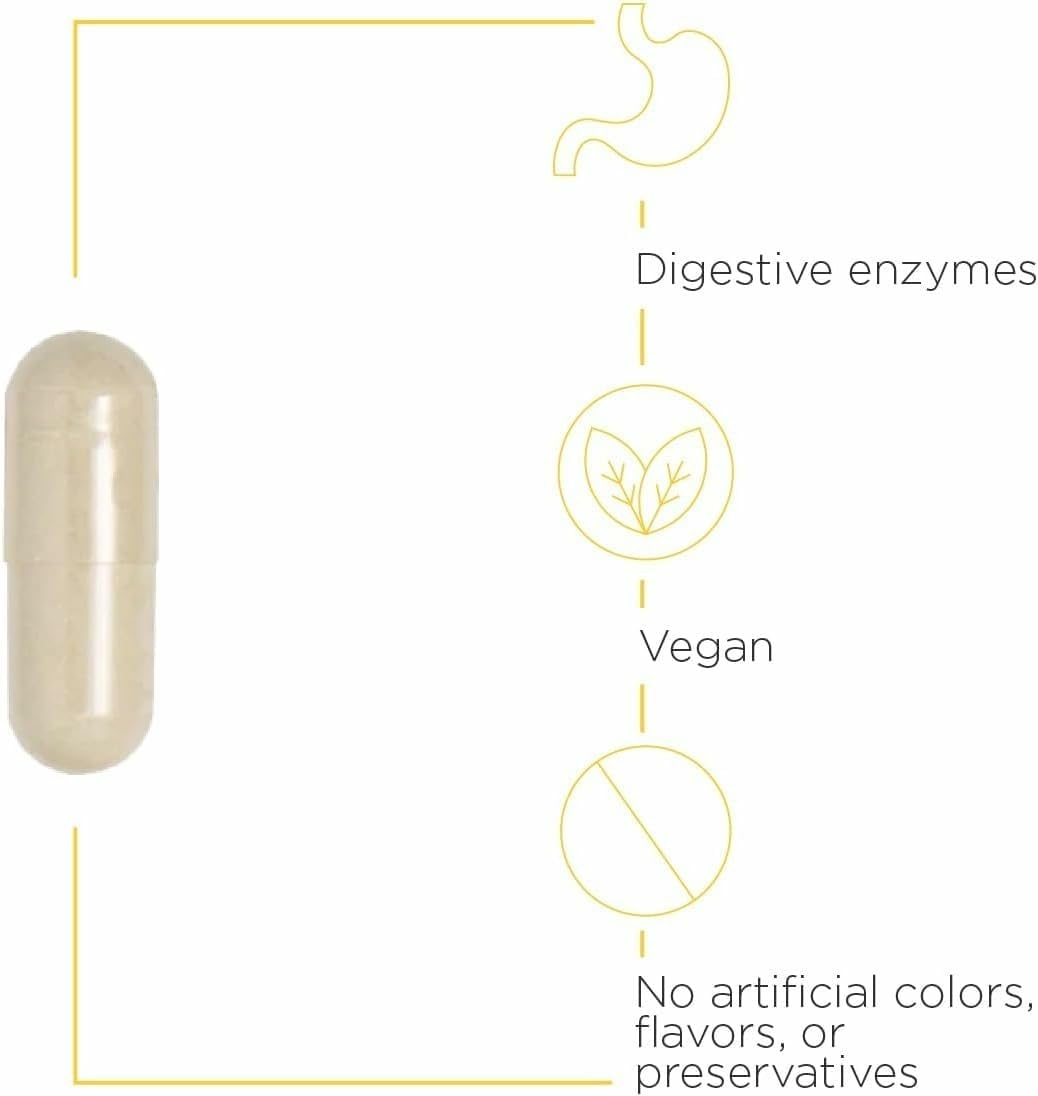 Integrative Therapeutics Similase – Digestive Enzymes for Adults | Dairy-Free & Vegan | 90 Count