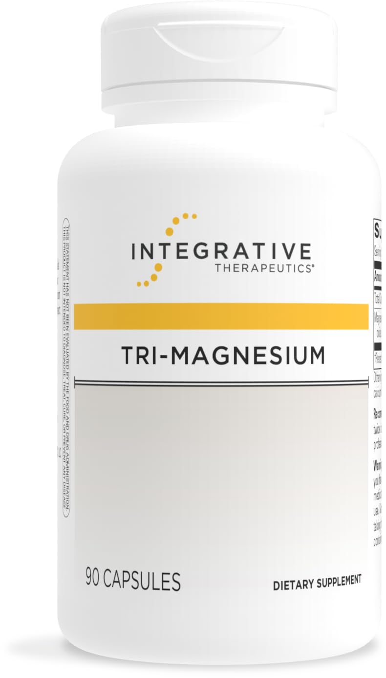Integrative Therapeutics Tri-Magnesium – Supports Cellular Energy & Metabolism, Heart & Nerve Health – 90 Capsules