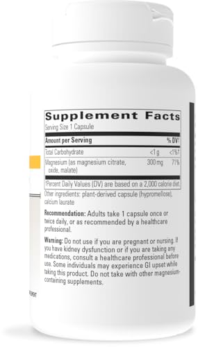 Integrative Therapeutics Tri-Magnesium – Supports Cellular Energy & Metabolism, Heart & Nerve Health – 90 Capsules