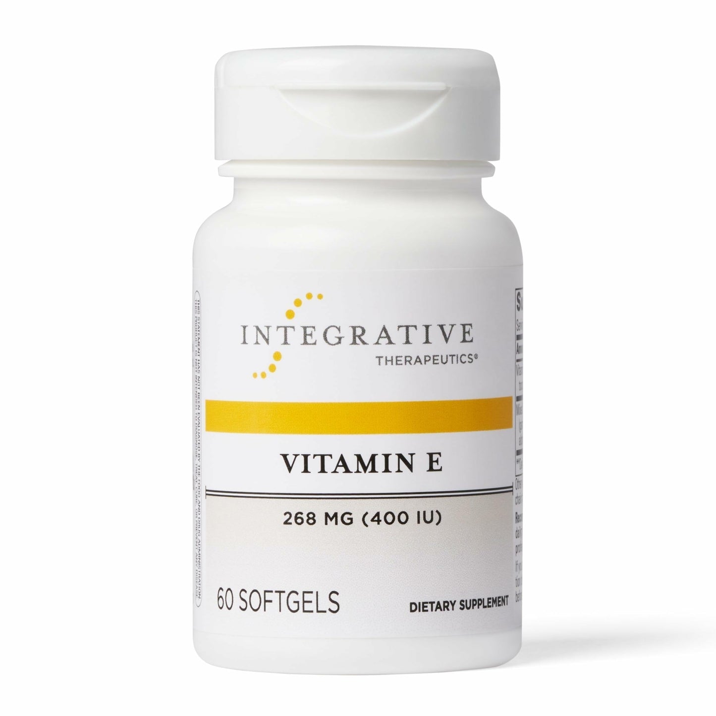 Integrative Therapeutics Vitamin E - Antioxidant & Heart Health Support - Dairy-Free & Gluten-Free - 60 Softgels