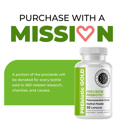 Intestinal Fortitude PREbiotic Gold: Kiwifruit Fiber & Butyrate for Gut Health (Dairy-Free)