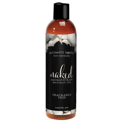 Intimate Earth Naked Massage Oil 4 oz | All-Natural Massage Oil